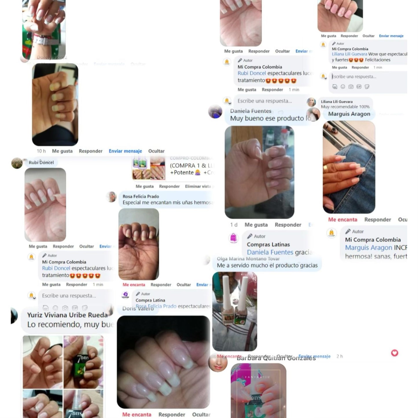 ✨7 VECES Uñas +LARGAS + FUERTES😍Compra 1 + 1 Gratis🎁