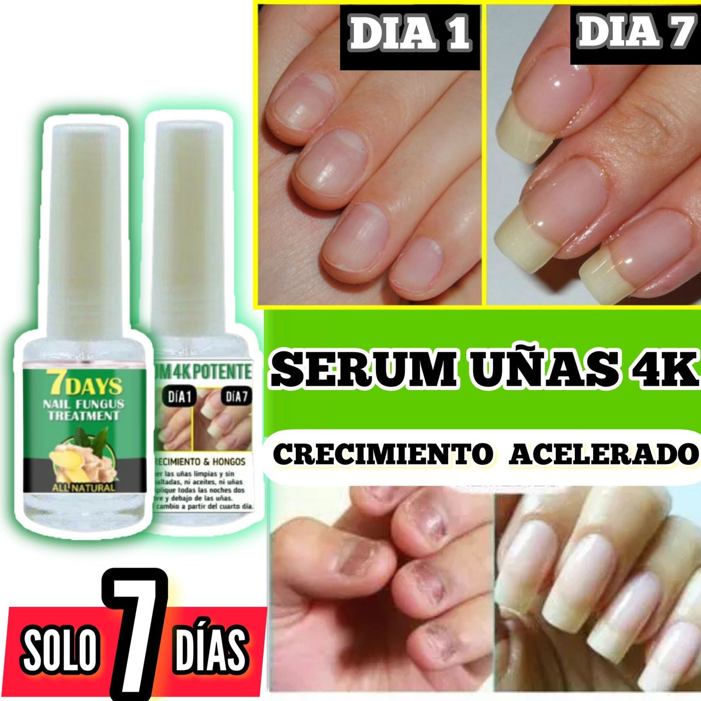 5 VECES (COMPRA 1 & LLEVA 2)🎁Base Uñas 4K +Potente🙅♀️ +Crecimiento AVANZADO