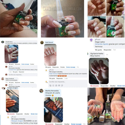 ✨7 VECES Uñas +LARGAS + FUERTES😍Compra 1 + 1 Gratis🎁