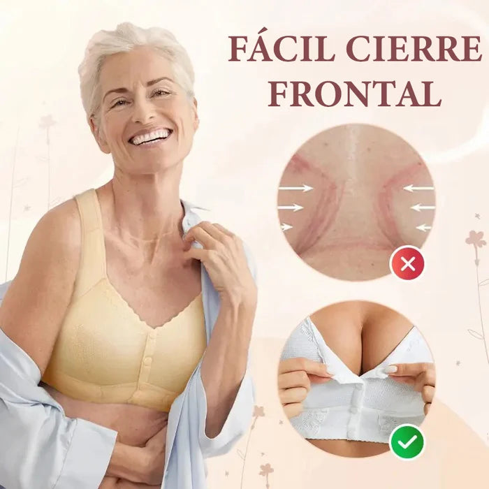 🌹Nuevo sujetador transpirable con cierre frontal🌹 para personas mayores