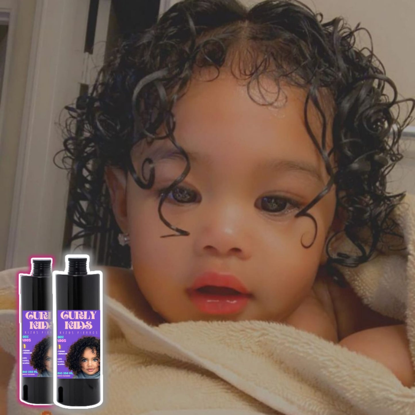 Crema Kids Rizos - Ondulado - Lacio & Rulos 4K Potente🙅‍♀️ Crecimiento  AVANZADO 300%