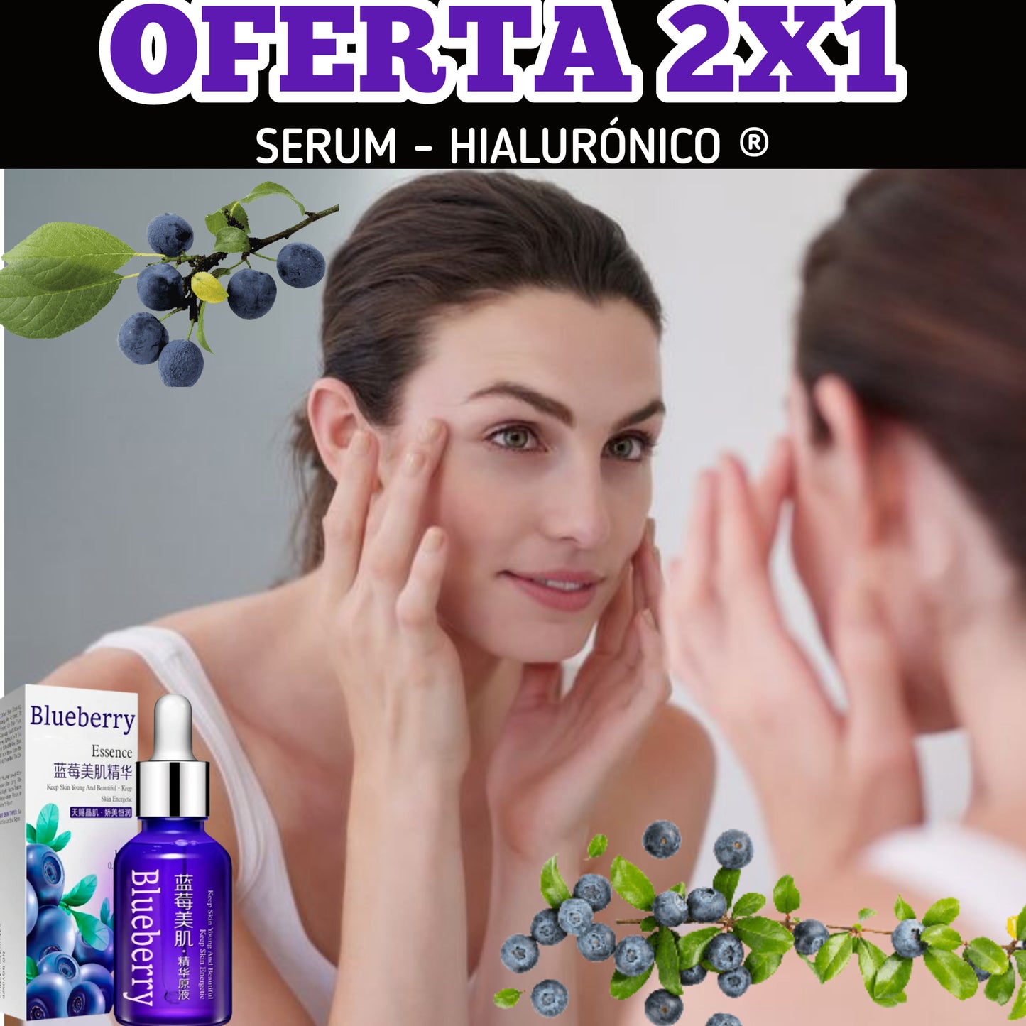 2X1 | RESTAURADOR SERUM - CUIDADO FACIAL - BLUEBERRY® ⭐⭐⭐⭐⭐