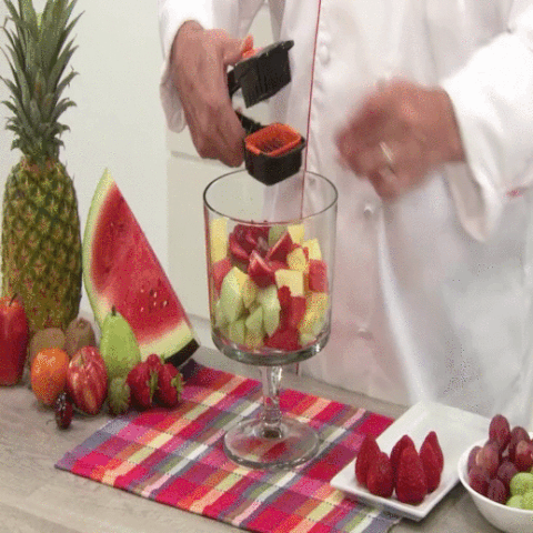 Picador De Frutas Y Vegetales 5 En 1 Quick🍎🧅🥕 + AFILADOR CUCHILLOS (GRATIS)